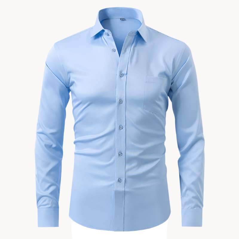 Chemise de bureau extensible pour hommes, parfaite élégance et confort tout au long de la journée.