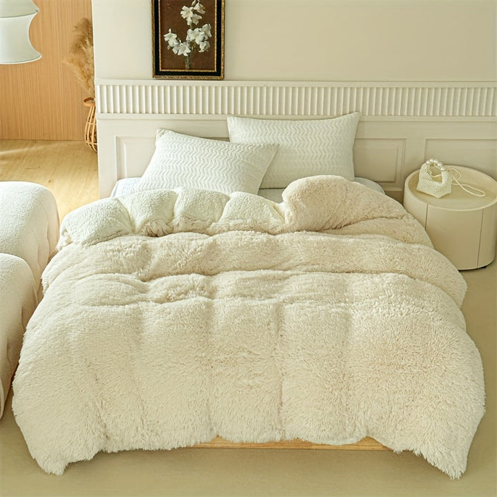Couverture polaire moelleuse et enveloppante, source de chaleur et de bien-être pour les nuits froides.