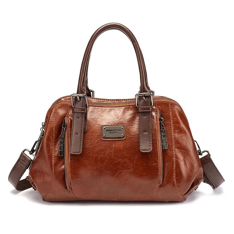 Sac à main marron vintage pour femmes, accessoire de mode chic. Style élégant et rétro, idéal pour le quotidien.