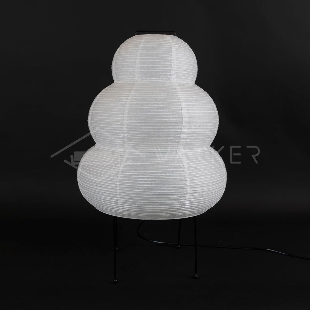 Luminaire papier style japonais pour table, parfait pour ambiance douce et décoration zen.