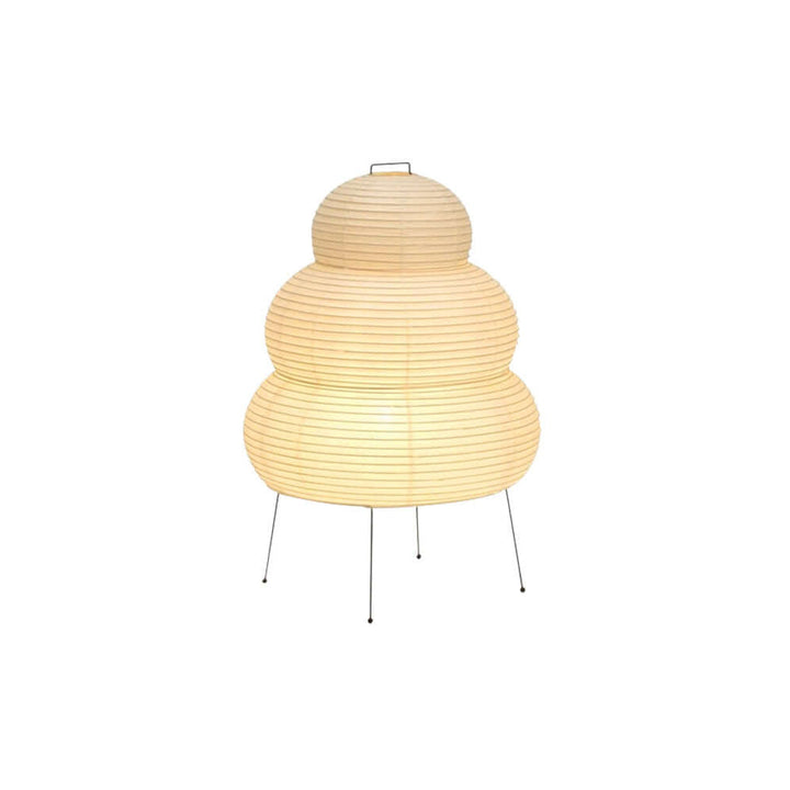 Luminaire papier moderne, lampe de table japonaise pour éclairage doux et décoration zen.
