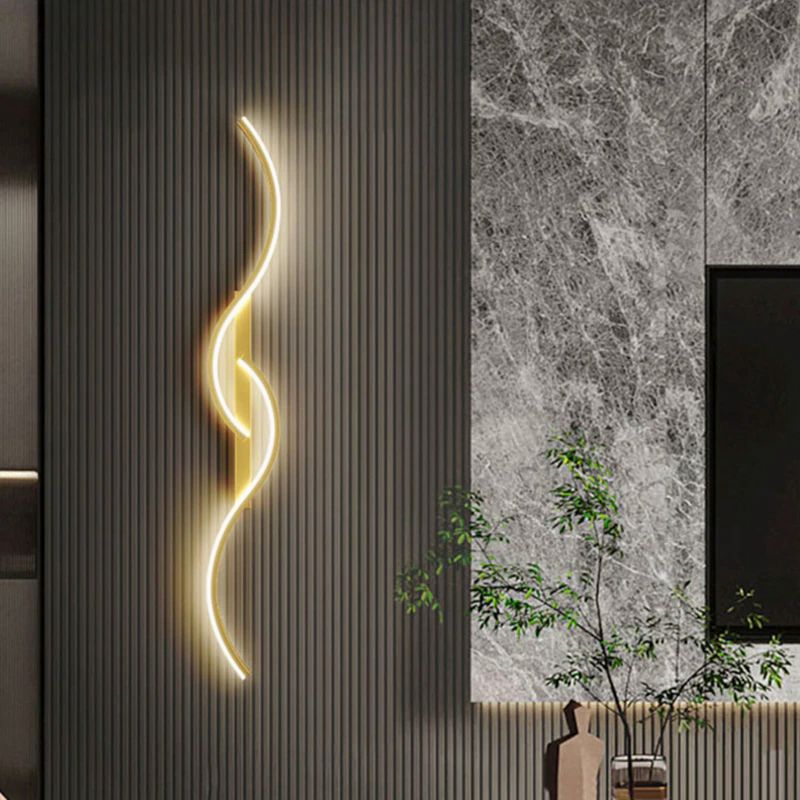 Applique murale design géométrique LED, idéale pour éclairage intérieur moderne de bureau, chambre ou salle à manger.