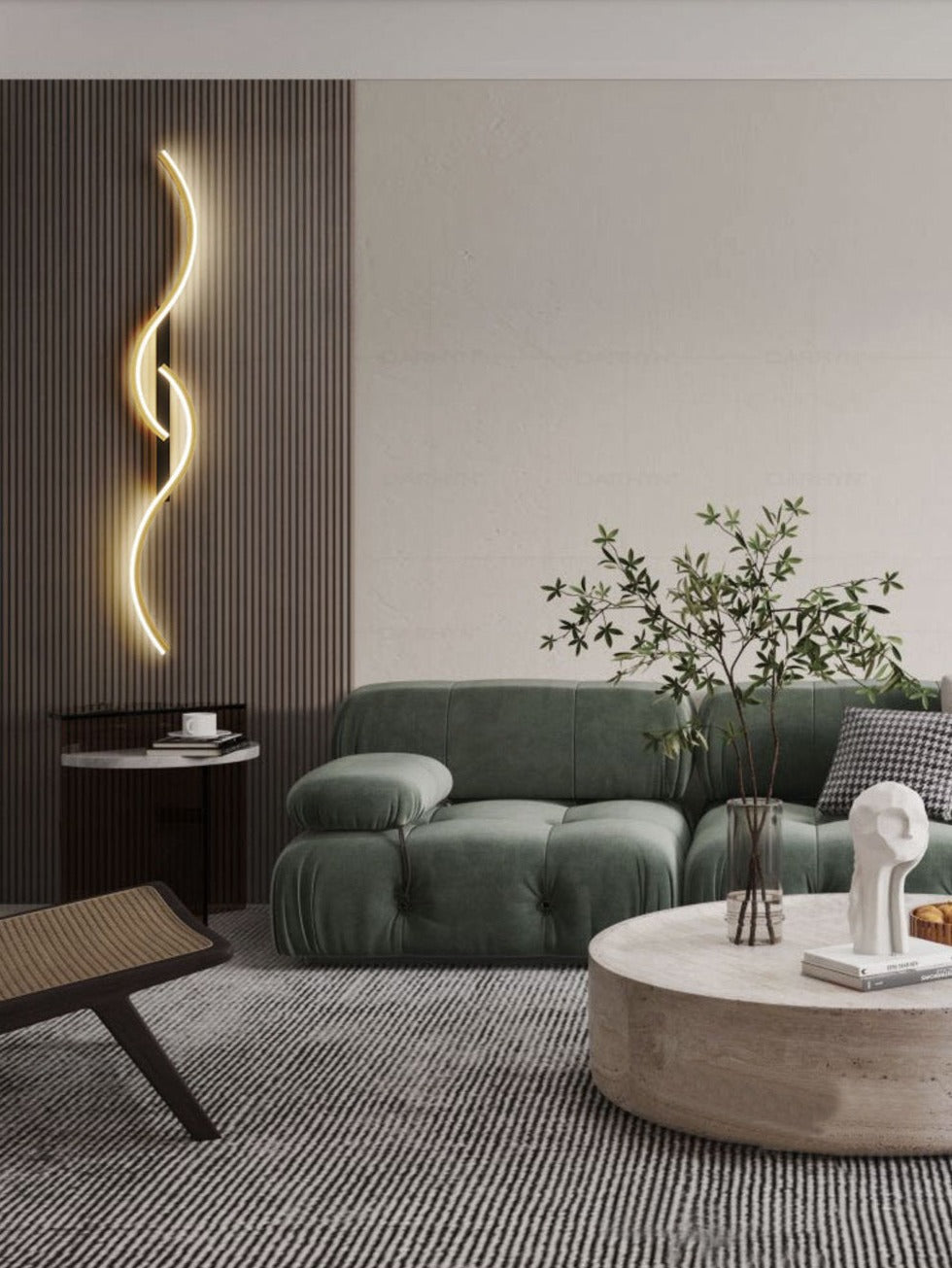 Applique murale LED minimaliste géométrique, offre un éclairage design et une décoration moderne pour votre espace.