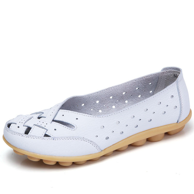 Vue de dessus : ballerines femme, design minimaliste, excellent confort au quotidien.