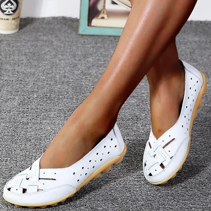 Ballerines femme confortables couleur nude, élégance discrète pour toute occasion.