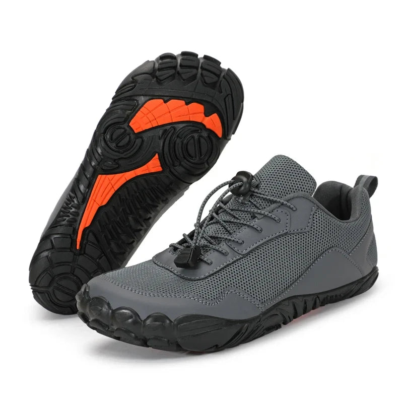 Chaussures de marche unisexe, légères et résistantes, avec adhérence pour randonnée et extérieur.
