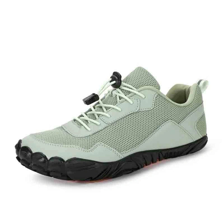 Chaussures de sport pieds nus légères, adhérentes, idéales pour la randonnée et les activités en nature.