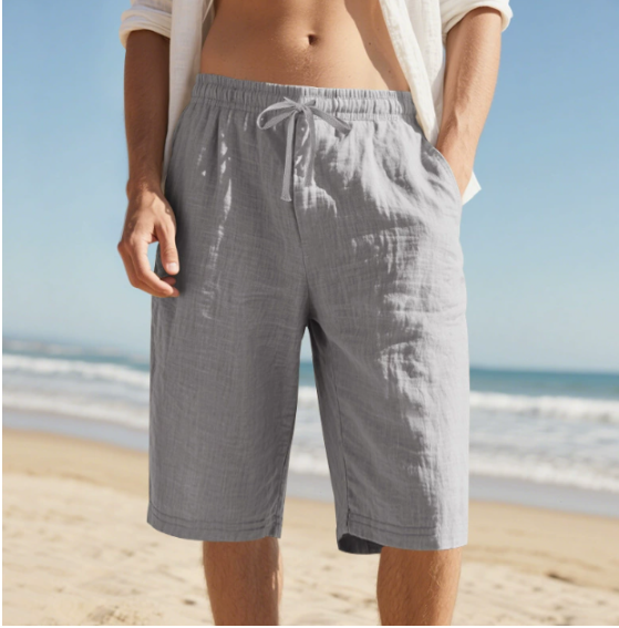 Short homme décontracté pour l'été, mode masculine confortable, idéal pour les activités de loisirs.
