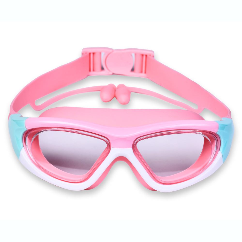 Pack lunettes natation enfant anti-buée, grand cadre, confortables jeunes nageurs.