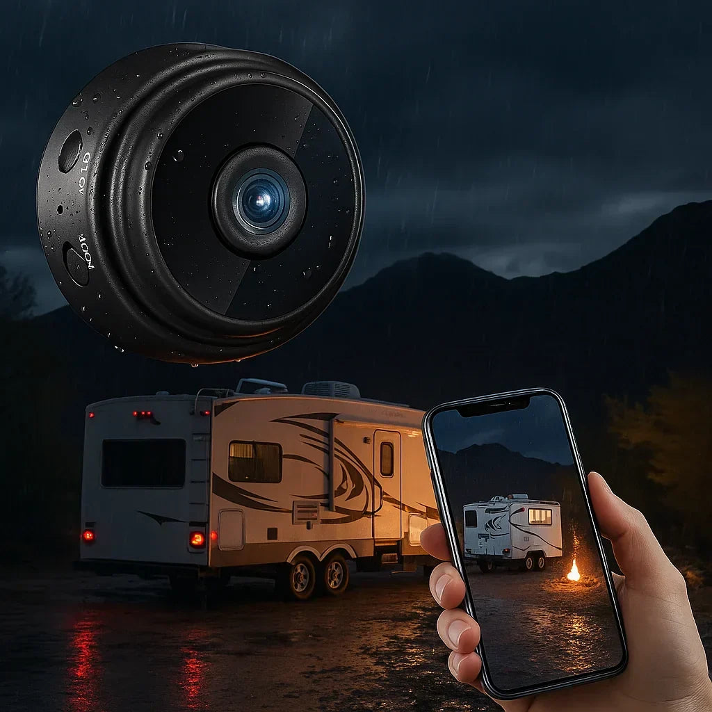 Caméra de recul sans fil HD étanche pour véhicule lourd, vision nocturne. Idéale camion, camping-car, remorque.