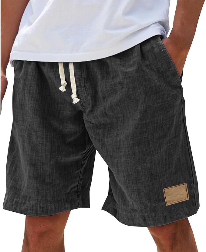 Short homme kaki, décontracté et léger, idéal pour les loisirs, la plage ou une sortie estivale.