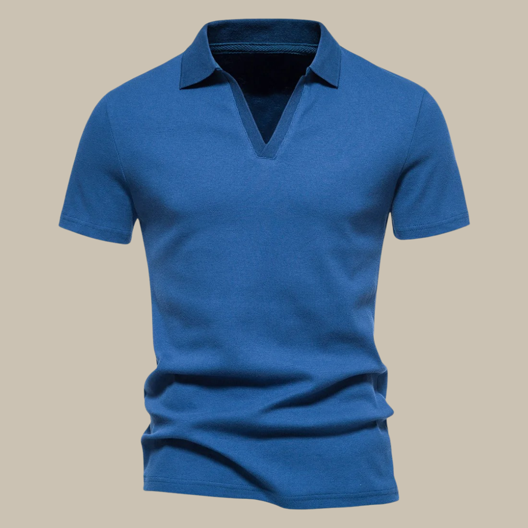 Polo premium homme décontracté, idéal pour le confort et la mode casual printanière ou estivale.
