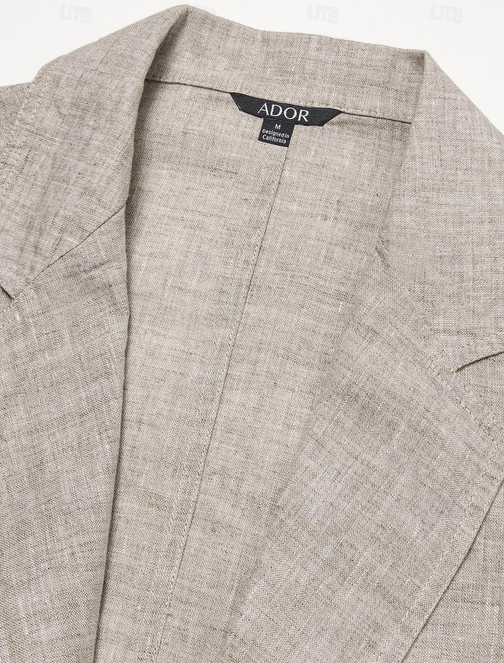 Blazer homme couleur claire, léger et respirant. Veste d'été pour une élégance décontractée et confortable.
