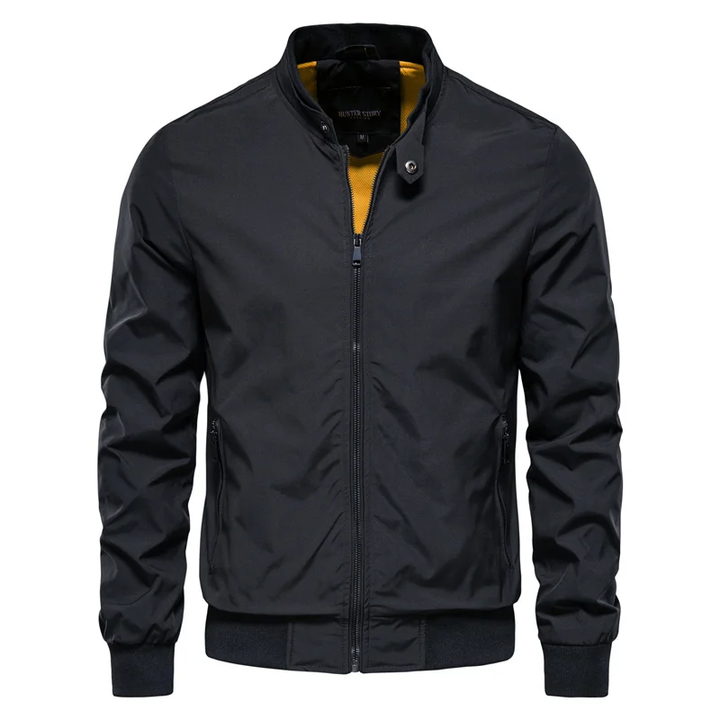 Blouson bomber homme élégant et tendance pour le printemps-été, coupe classique décontractée.