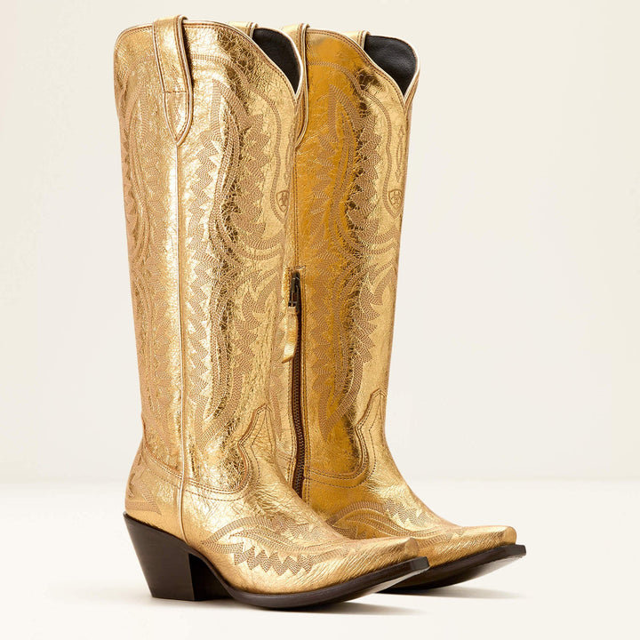 Bottes cow-boy femme brodées: praticité et style unique. Chaussures mode hivernales, tige haute élégante.