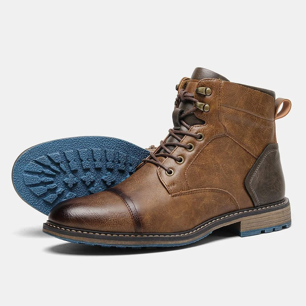 Chaussures bottines homme élégantes et décontractées, offrant un soutien orthopédique durable et une grande stabilité.