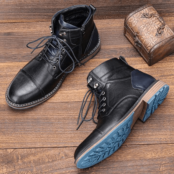 Bottines homme élégantes, parfaites pour un look habillé ou casual chic. Confort et style assurés.