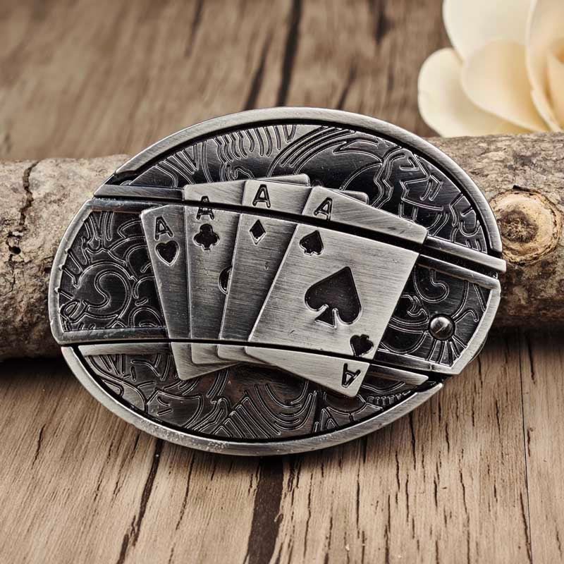 Accessoire unisexe tête de taureau, esprit Western, couteau caché. Idée cadeau pour style préparé.