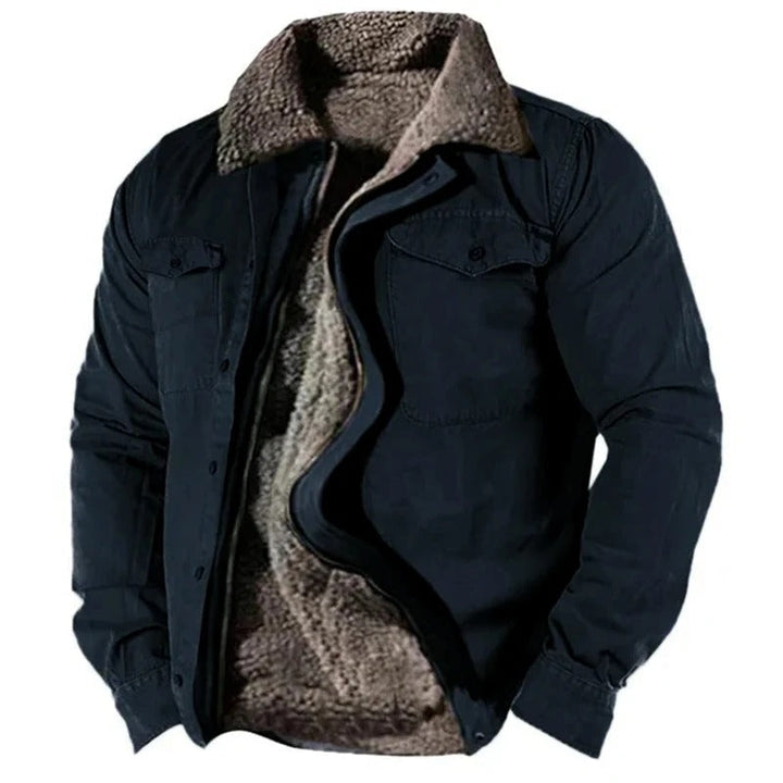 Blouson western homme durable, avec coupe classique, idéal pour un style authentique automne-hiver.