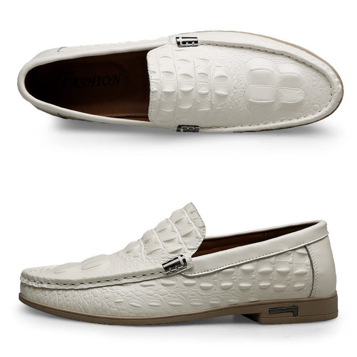 Vue de profil des mocassins homme Owen, design classique pour un look élégant et décontracté, très confortables.