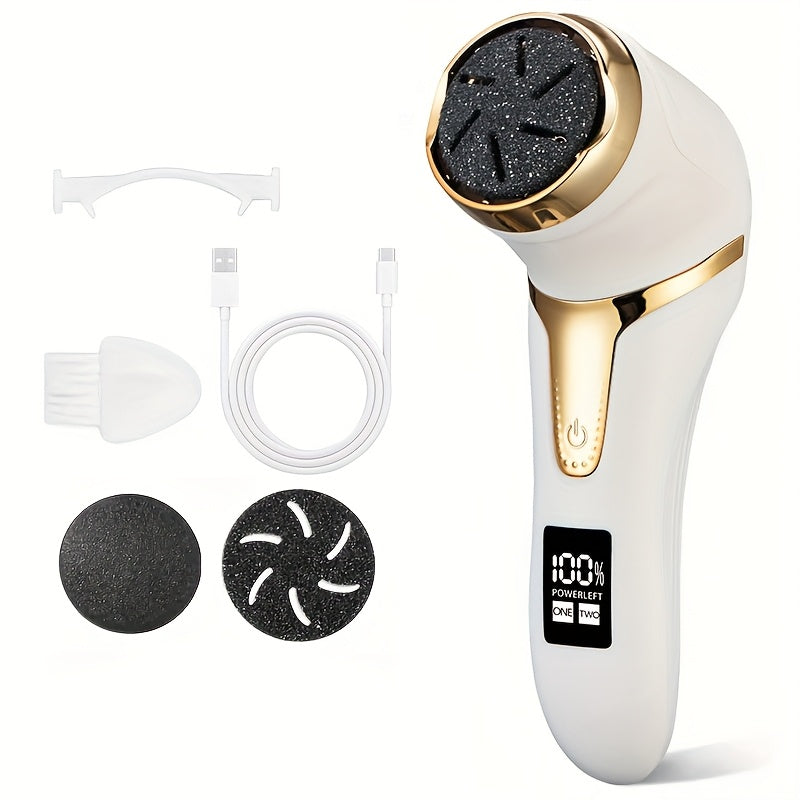 Offrez-vous une pédicure luxueuse à domicile avec la lime électrique SmoothStep, pour des pieds doux et soignés.