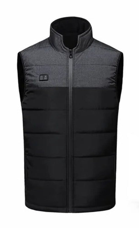 Gilet chauffant rechargeable VitalWarm, offrant chaleur et confort optimal pour le ski et la randonnée.