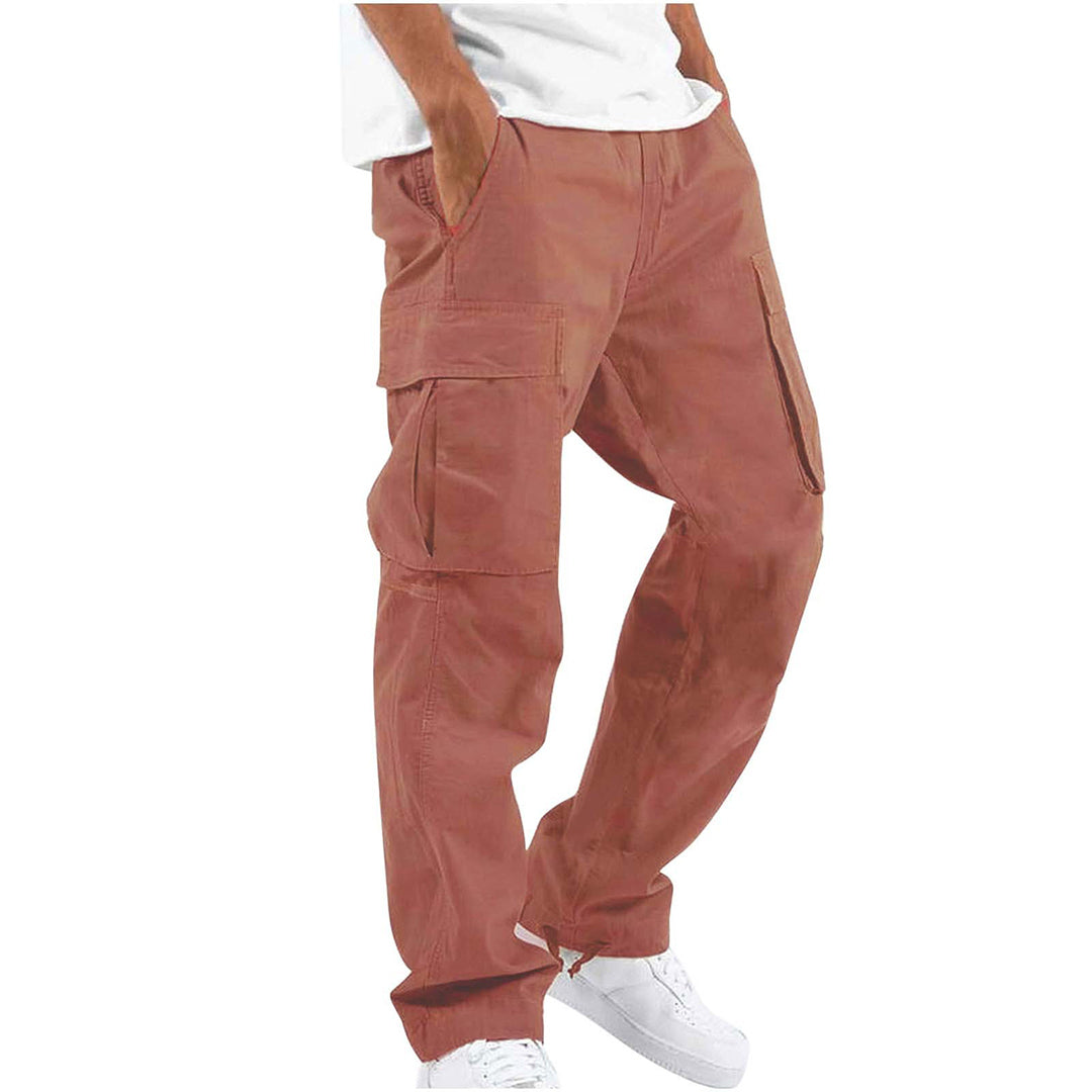 Pantalon cargo homme multipoches pour un style décontracté et tendance. Confortable et idéal pour les loisirs.