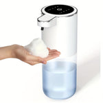Type mousse en bouteille transparente écran noire
