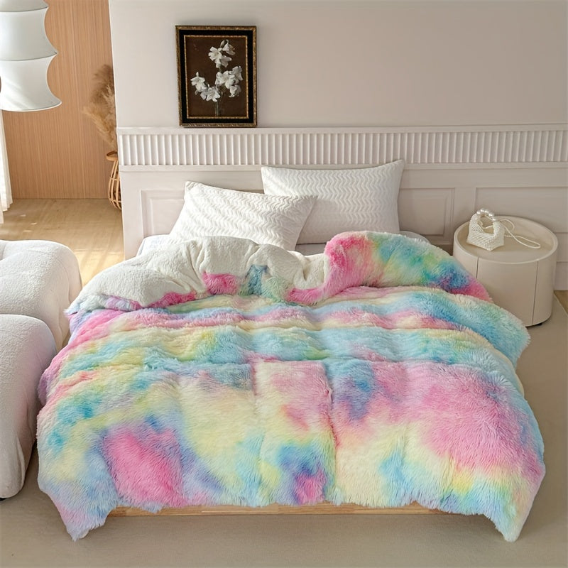 Couverture polaire douce et chaleureuse, idéale comme plaid ou jeté de canapé cosy pour l'hiver.