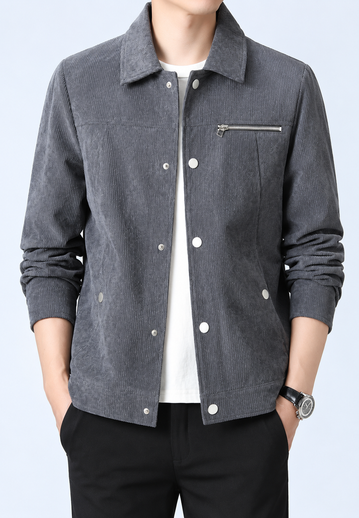 Modèle veste homme intemporel. Chic et confortable pour un look quotidien ou décontracté. Mode masculine.