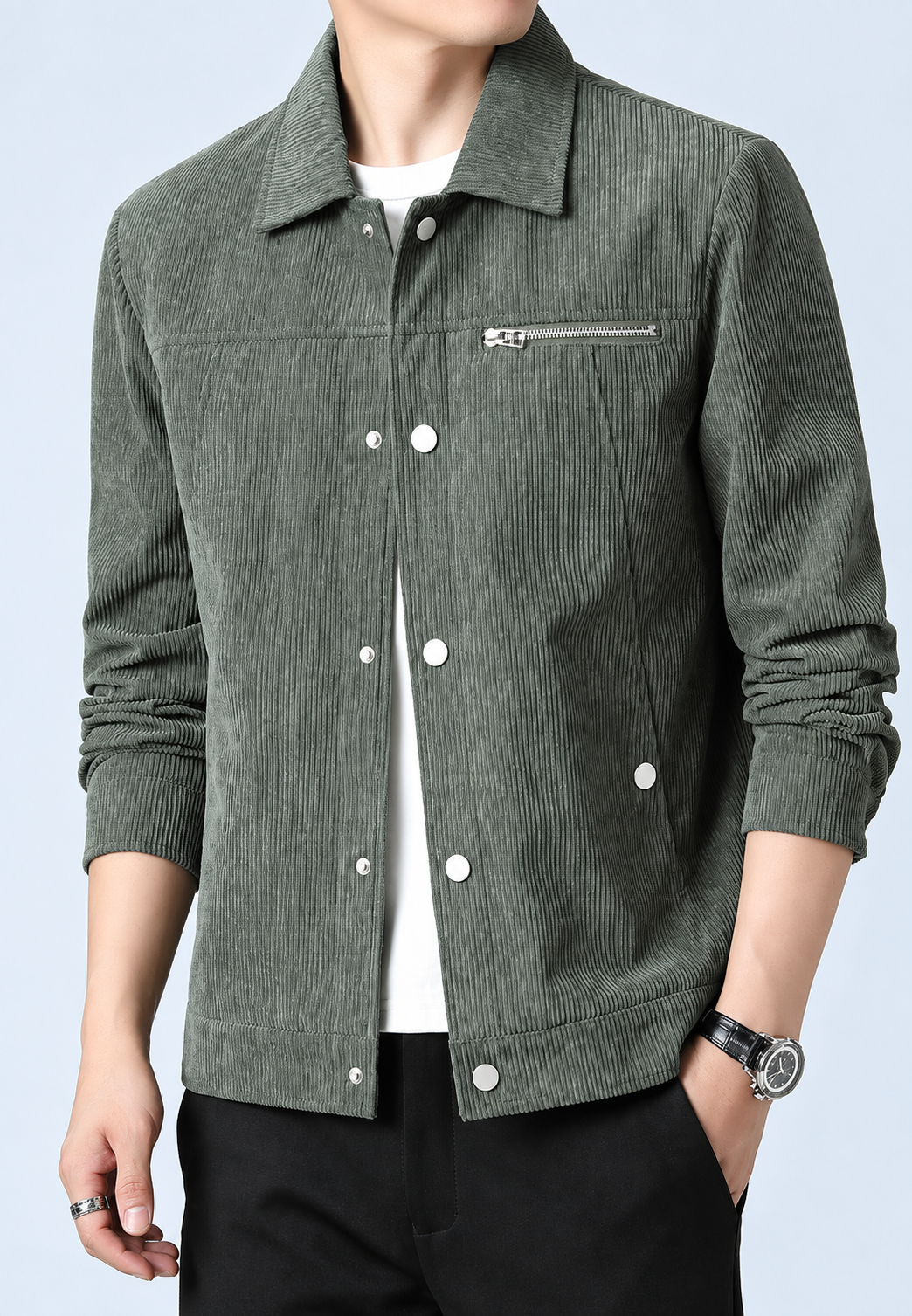 Veste automne homme coupe droite. Confort élégant pour un look casual chic intemporel. Parfaite au quotidien.
