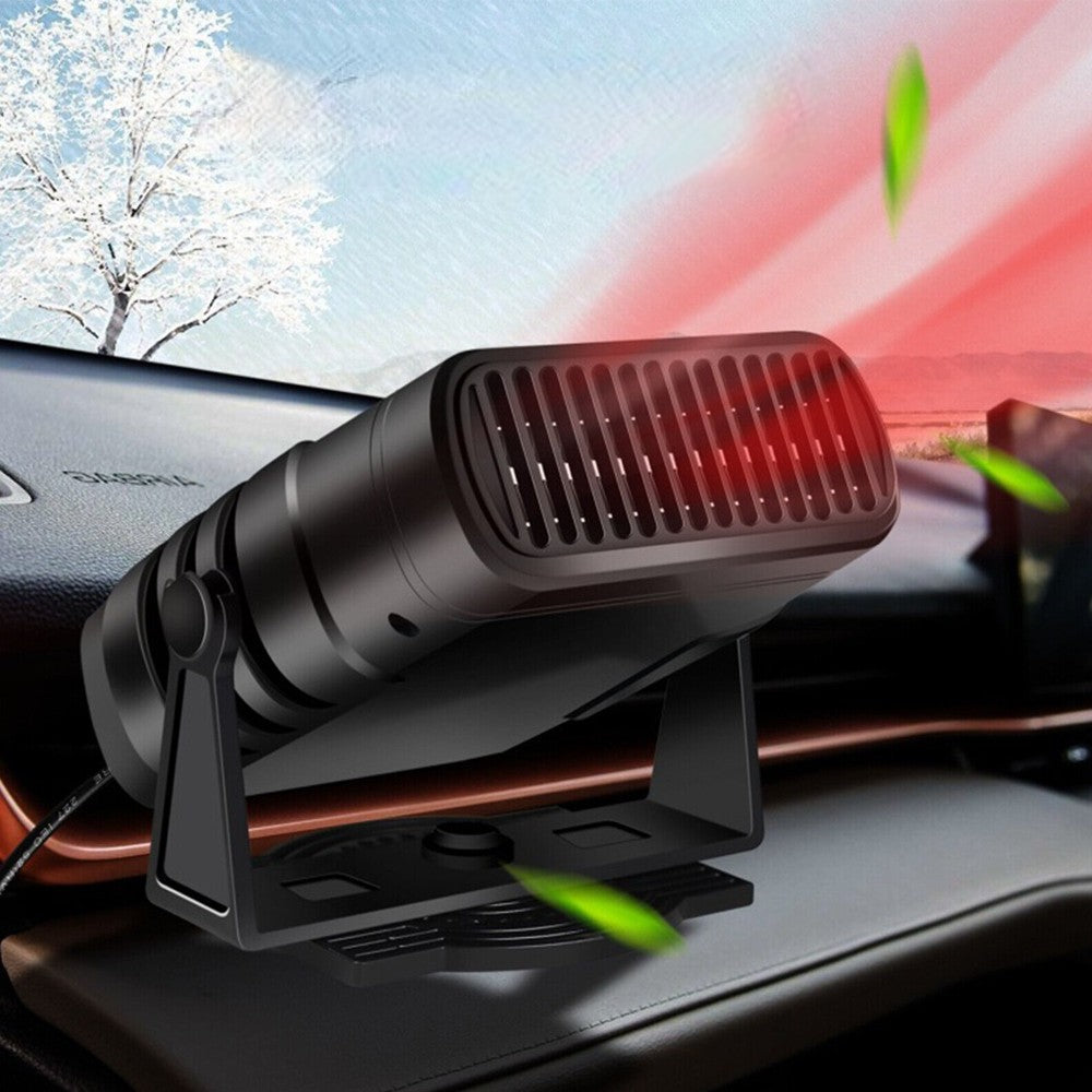 Chauffage et refroidisseur voiture portable 12V. Dégivrage, désembuage, confort auto toutes saisons.