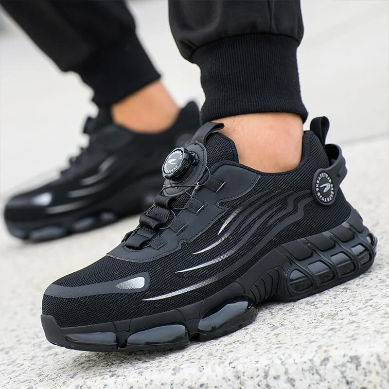 Chaussures de sécurité homme légères et antidérapantes, idéales pour le travail professionnel.
