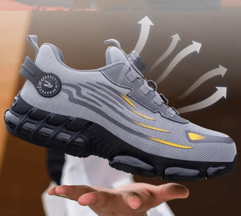 Chaussures de sécurité ergonomiques pour la santé des pieds, offrant un soutien orthopédique et un grand confort.
