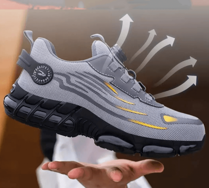 Chaussures de sécurité ergonomiques pour la santé des pieds, offrant un soutien orthopédique et un grand confort.
