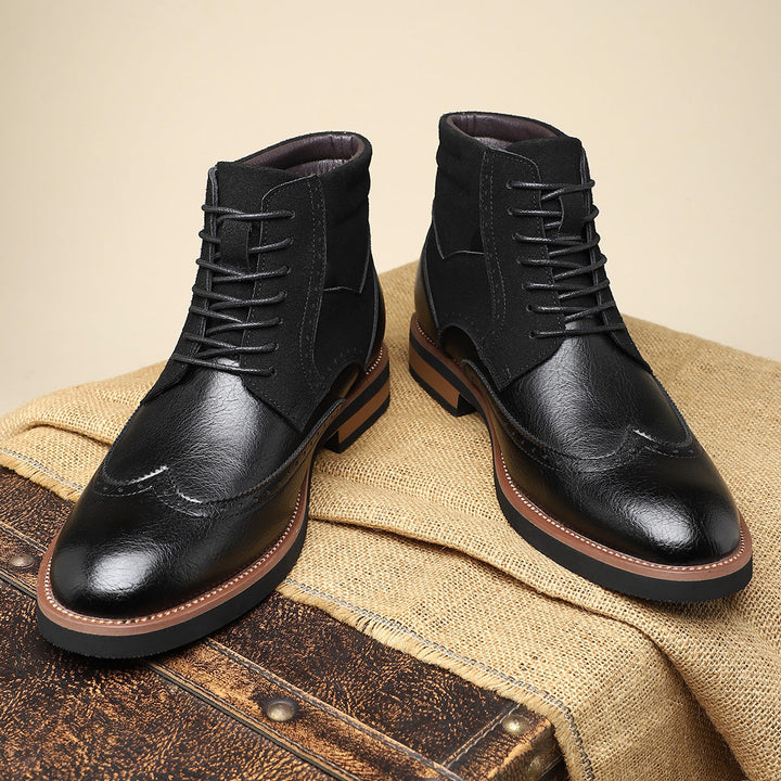 Paire de chaussures wingtip homme, symbole d'élégance et de confort pour un look urbain chic.