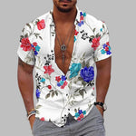 Chemise florale blanche