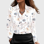 Blanc à fleurs