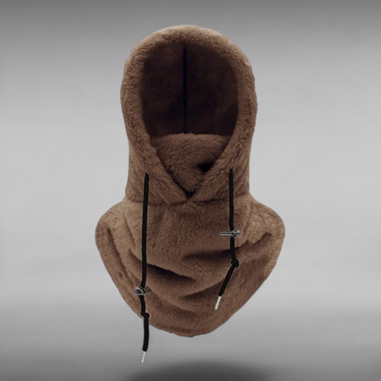 Balaclava noire d'hiver, unisexe, offrant une protection maximale contre le froid lors des sports extérieurs.