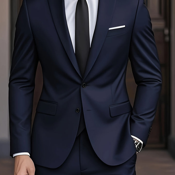 Costume homme slim fit, tenue formelle idéale pour cérémonies, mariages et événements spéciaux.