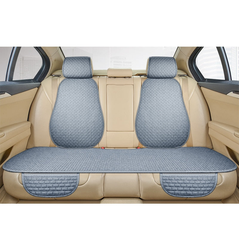 Coussin de siège auto universel pour usage quotidien, antidérapant, en lin, protège et assure confort.