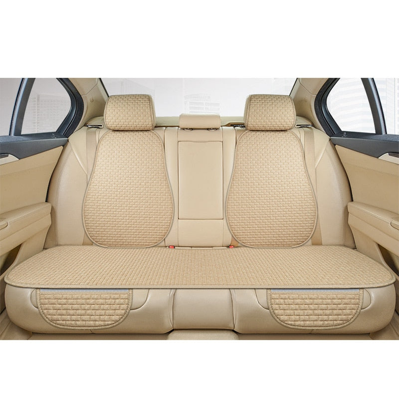 Coussin de siège auto universel: protection, confort et antidérapant. Fabriqué en lin de qualité.