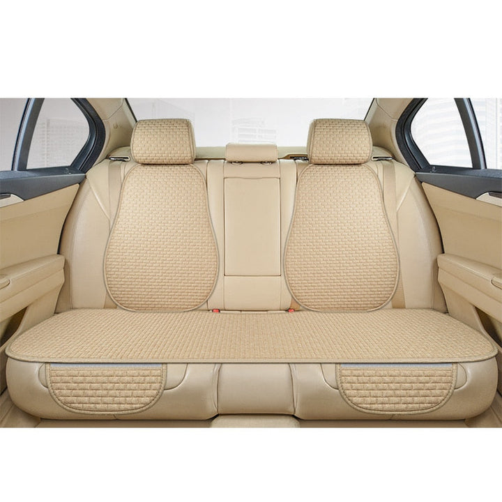 Coussin de siège auto universel: protection, confort et antidérapant. Fabriqué en lin de qualité.