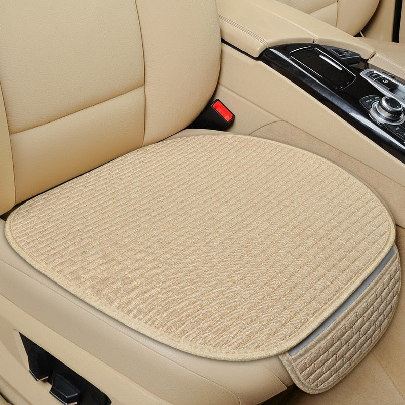 Coussin de confort pour siège voiture, universel, en lin respirant, antidérapant, accessoire auto.