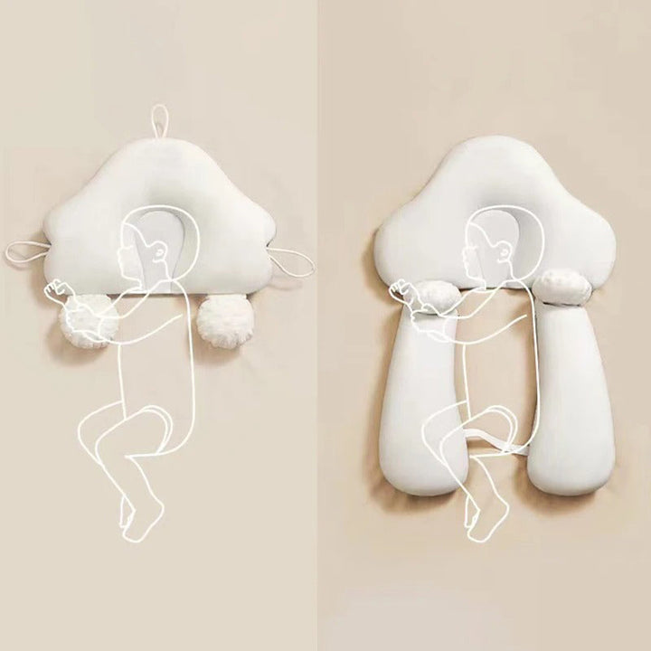 Coussin bébé anti-reflux et prévention tête plate, ergonomique pour le sommeil sécurisé de votre enfant 0-12 mois.