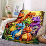 Couverture avec dinosaures