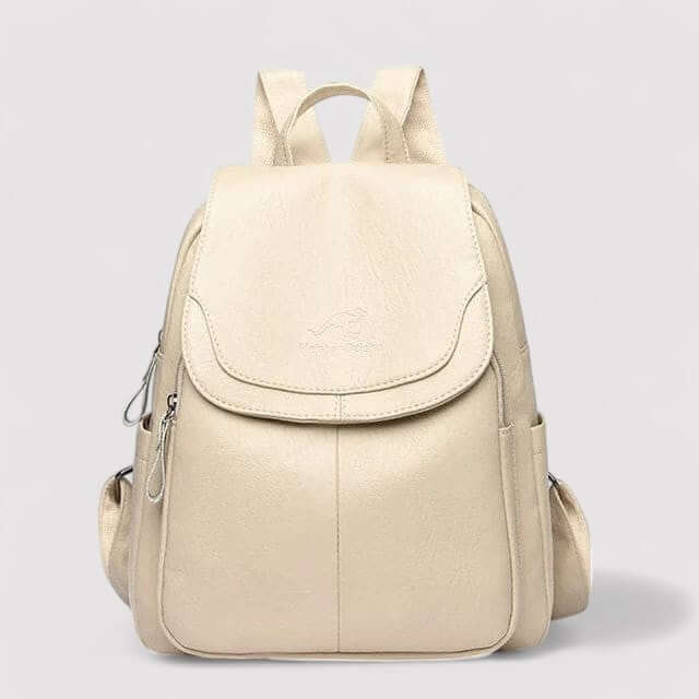 Design intelligent: sac à dos antivol en cuir avec compartiments sécurisés, parfait pour le travail et le loisir.