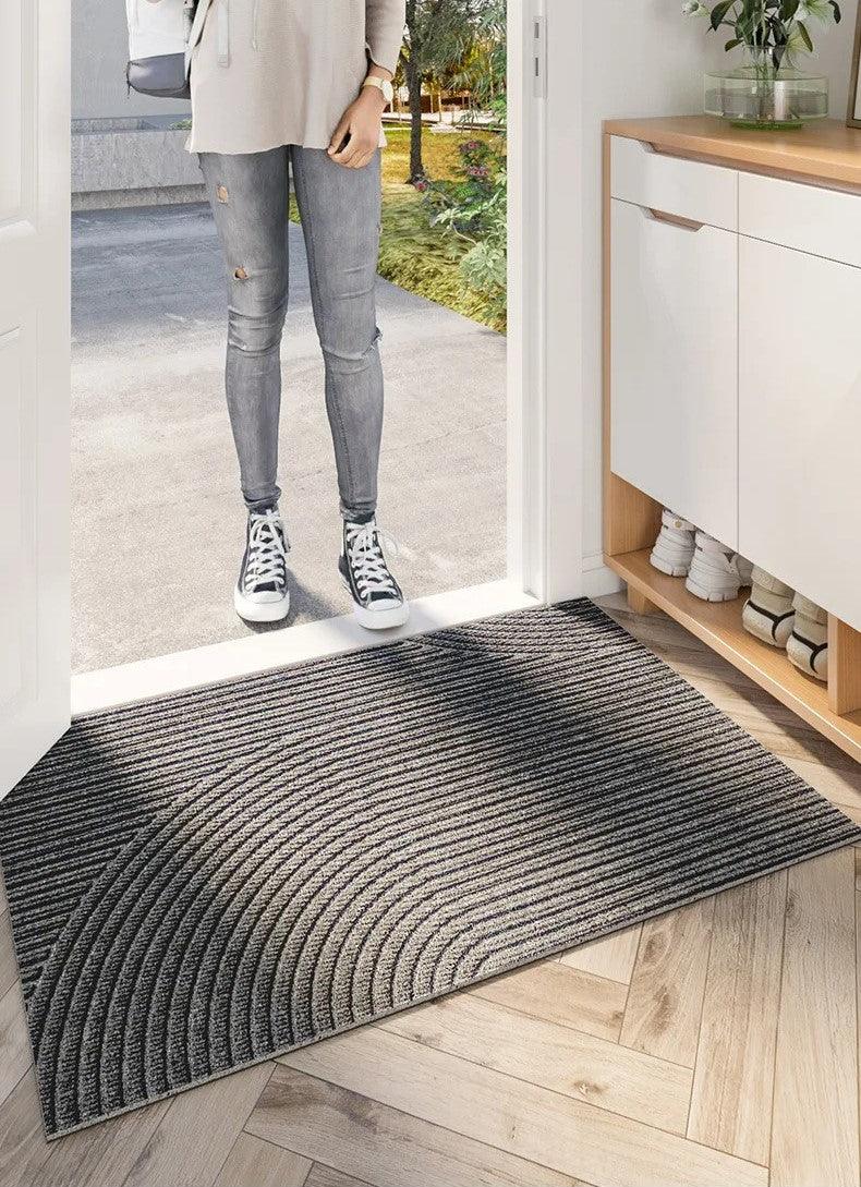 Tapis d'entrée antidérapant, facile à nettoyer, parfait pour un usage quotidien.