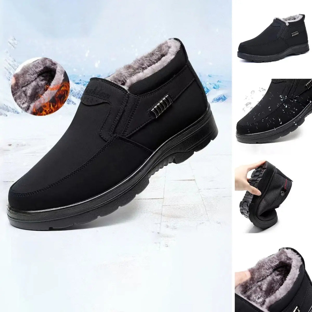 Chaussures homme hiver chaudes et antidérapantes, faciles à enfiler pour toutes vos activités extérieures.