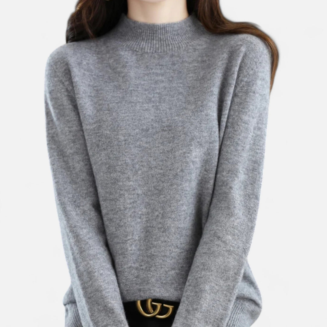 Pull femme élégant en tricot, col roulé. Confort et style pour toutes les occasions automne/hiver.